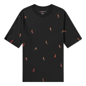 Air Jordan Allover Jumpman T-Shirt 'Holiday-Black' DC9795-010