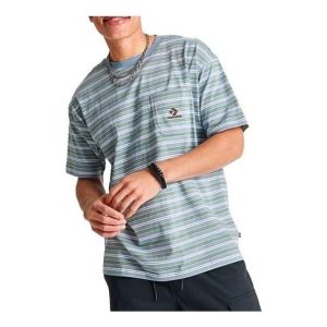Converse Striped Star Chevron Pocket T-Shirt Asia Sizing 'Light Blue' 10024597-062
