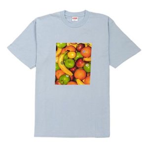 Supreme SS19 Fruit Tee Light Blue Printing Short Sleeve Unisex SUP-SS19-243