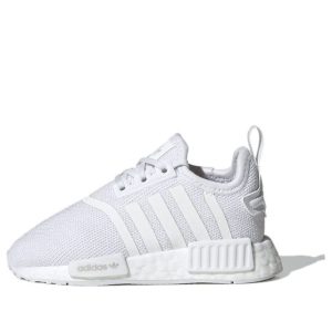 (TD) adidas NMD_R1 Refined Infant 'White Grey' H02346