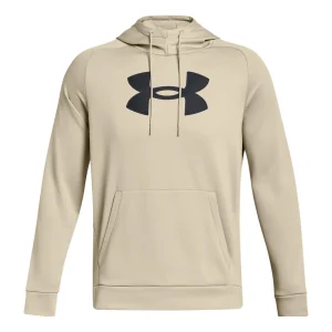 Under Armour Fleece Logo Hoodie 'Beige Black' 1379854-289