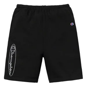 Supreme x Champion SS19 Outline Sweatshort Black SUP-SS19-10072