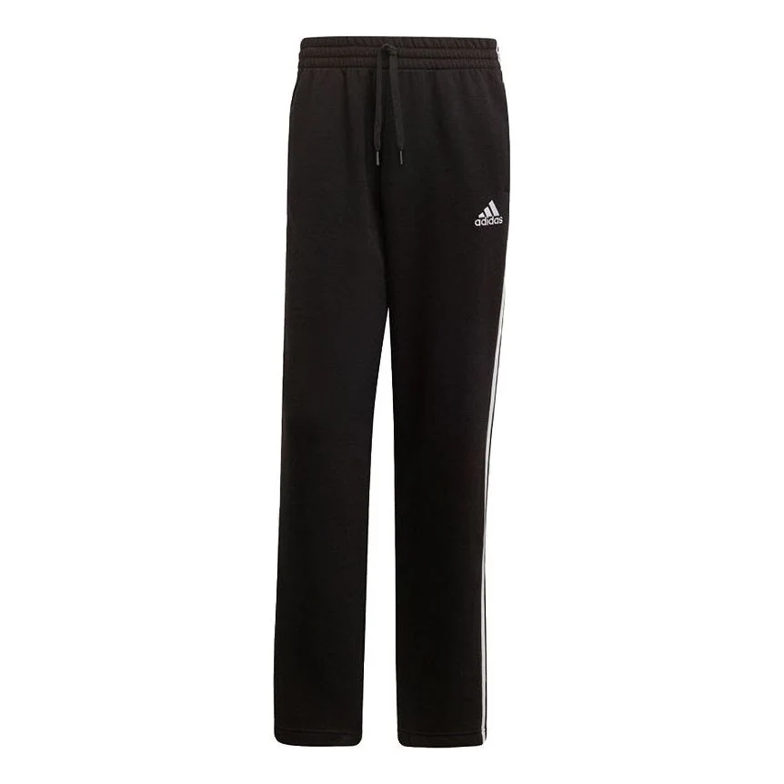 Men's adidas Classic Straight Casual Sports Knit Long Pants/Trousers Black GK9267