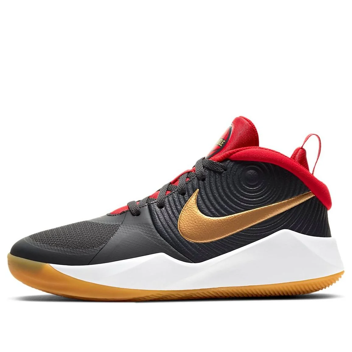(GS) Nike Team Hustle D9 'Dark Smoke Grey Gold' AQ4224-011