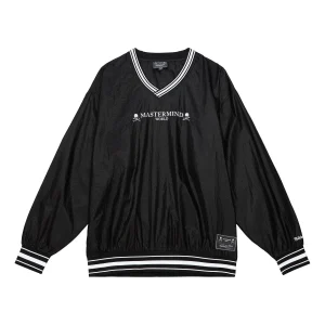 Mitchell & Ness x Mastermind Nylon Pullover Sweatshirt 'Black' TVNC5243-CLBYYPPPBLCK