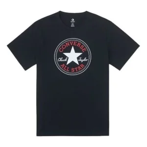Converse Go-To Chuck Taylor All Star Patch Standard Fit T-Shirt Asia Sizing 'Black' 10025459-A01
