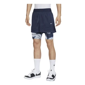 Nike Ja Mornat Dri-FIT 2-in-1 4" Basketball Shorts Asia Sizing 'Navy' FQ1023-410
