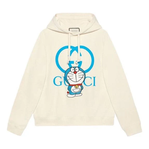 Gucci x Doraemon SS21 Hoodie 'Ivory Blue' 646953-XJDE1-9150