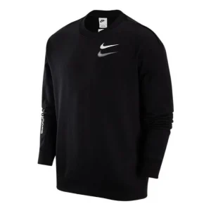 Nike swoosh shadow printed sweatshirt 'Black' FB1911-010