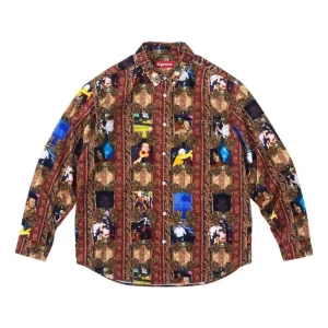 Supreme x Mark Leckey FW23 Week4 Hardcore Printed Corduroy Shirt 'Multicolor' SUP-FW23-089