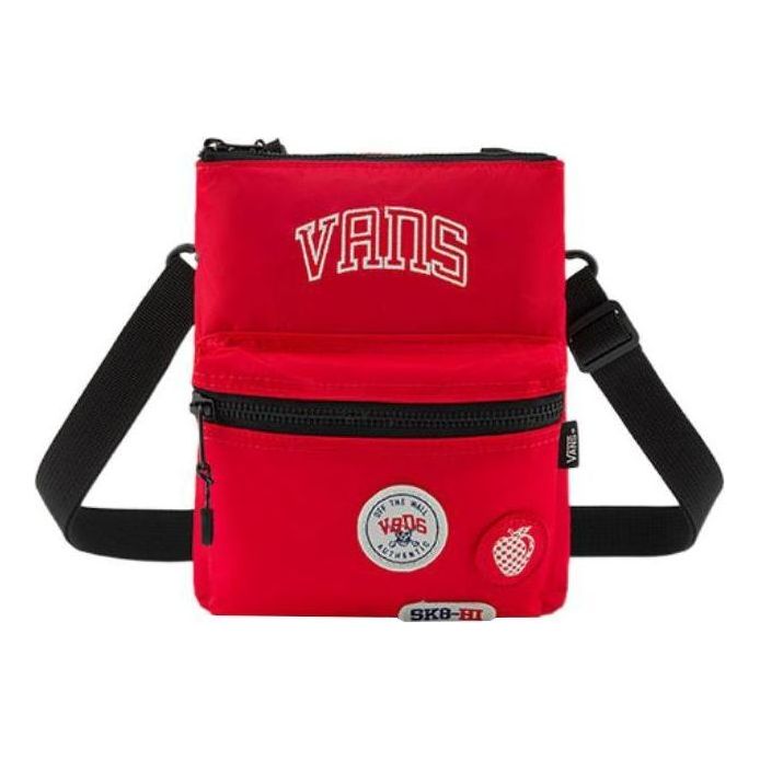 Vans Logo Crossbody Bag 'Red Black' VN0A54KG4PV
