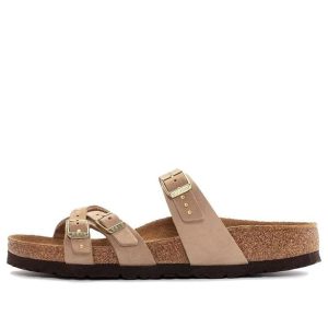 (WMNS) Birkenstock Franca Soft Footbed Nubuk Leather Narrow Fit 'Sandcastle' 1024217
