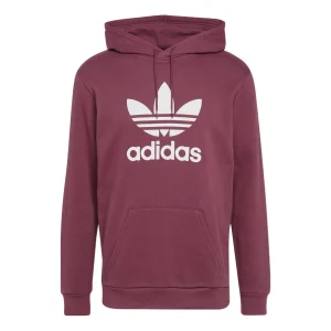 adidas Adicolor Classics Trefoil Hoodie 'Burgundy Victory Crimson White' H06666