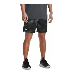 Under Armour Vanish Woven 6" Printed Camo Shorts 'Black Grey' 1376784-001