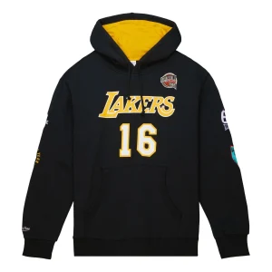 Mitchell & Ness x NBA Los Angeles Lakers HOF Fleece Hoodie 'Pau Gasol 16' FPHD6861-LALYYPGABLCK