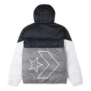 Converse Classic Casual Warm Hooded Down Jacket Asia Sizing 'Grey' 10023695-A02
