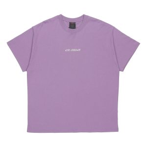 Air Jordan Large Logo Sports Round Neck Short Sleeve Gray Purple DQ4960-574