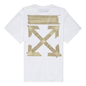 Off-White Diagonal Arrows Tape Short Sleeve OMAA038R201850020148