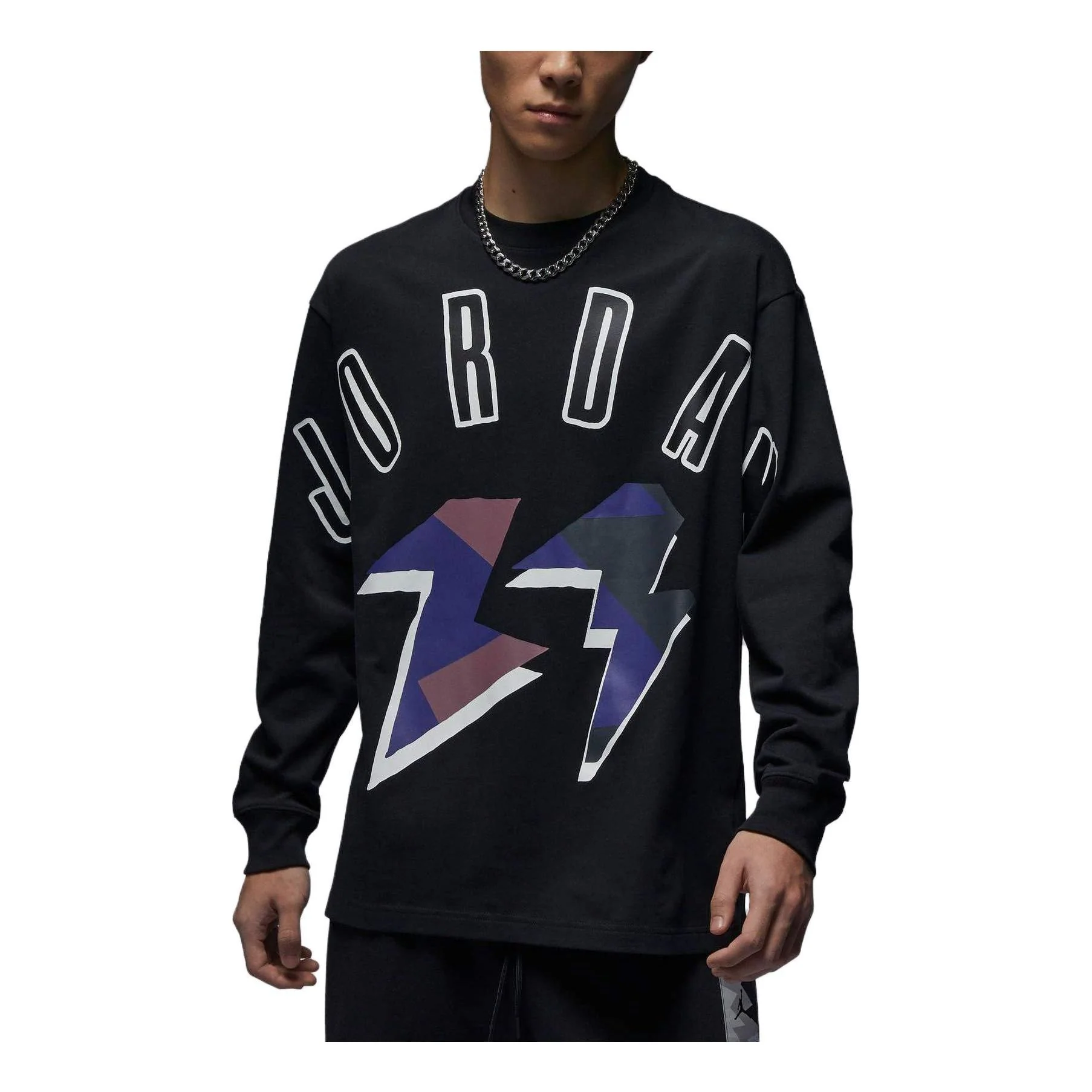 Air Jordan Flight MVP Long-Sleeve T-Shirt 'Black' FD6944-010