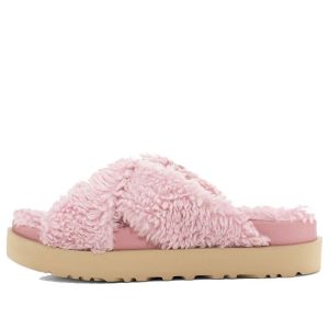 (WMNS) UGG Fuzz Sugar Cross Slide 'Shell' 1120860-SHLL