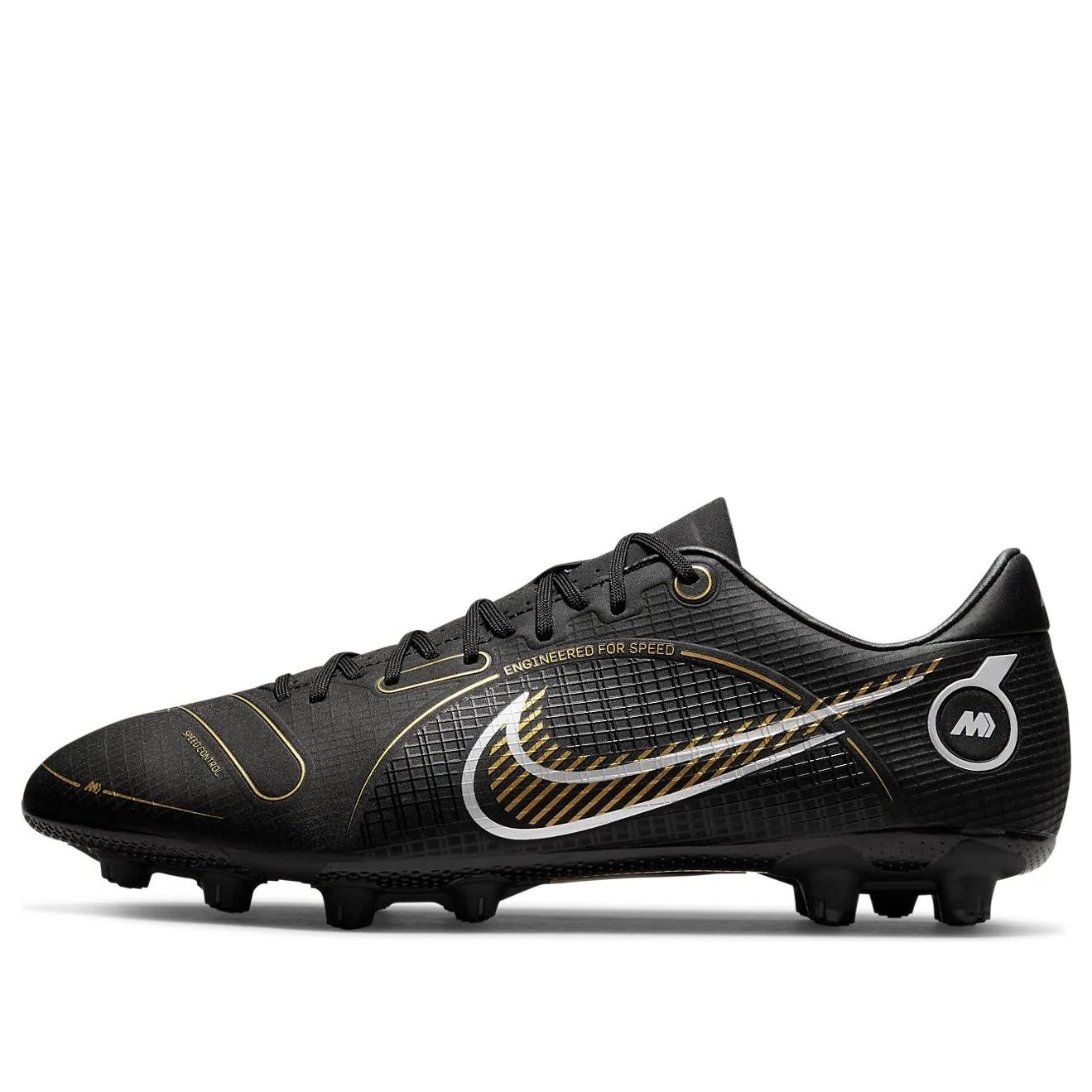 NIKE Mercurial Vapor 14 Academy HG 'Black Gold' DJ2871-007