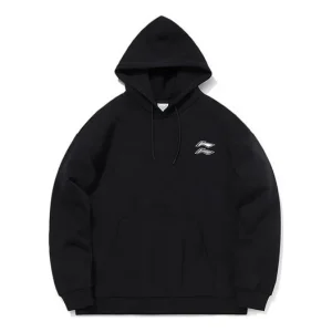 Li-Ning Sports Fashion Series Loose Pullover Hoodie 'Black' AWDQB38-1