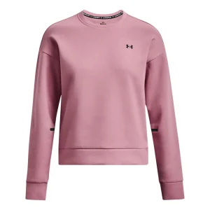 (WMNS) Under Armour Unstoppable Fleece Crew Neck 'Pink' 1379835-697