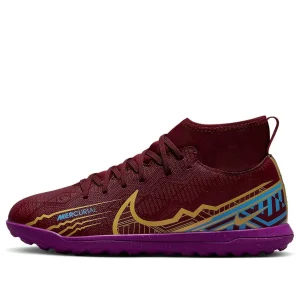 (GS) Nike Mercurial Superfly 9 Club KM TF Turf K 'Red Purple' DO9795-694
