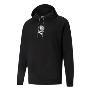 PUMA International Graphic Hoodie 'Black White' 531329-01