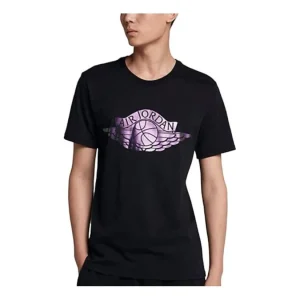 Air Jordan Sportswear Wings Brand 3 T-Shirt 'Black' AA1904-010