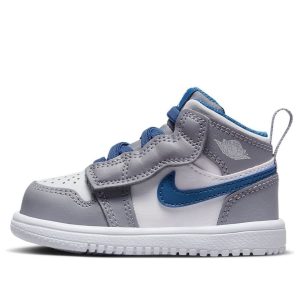 (TD) Air Jordan 1 Mid Alt 'Gray White Blue' AR6352-014