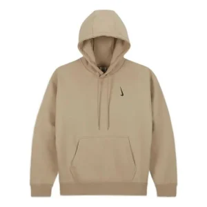 Men's Nike x Billie Eilish Crossover Solid Color Cotton Hooded Long Sleeves Us Edition Brown DQ7750-202