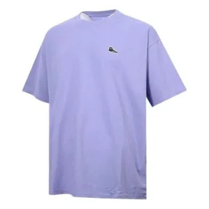Converse Chuck Taylor Shoe Patch T-Shirt Asia Sizing 'Purple' 10020931-A17