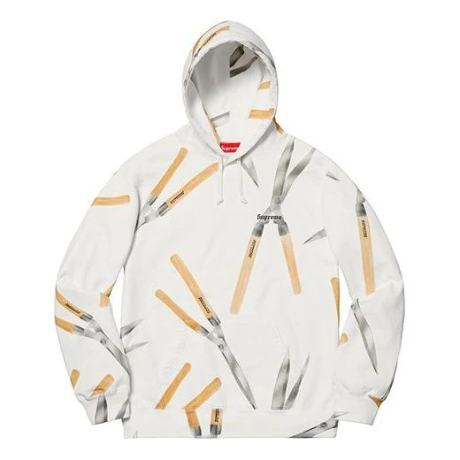 Supreme SS19 Shears Hooded Sweatshirt White SUP-SS19-161