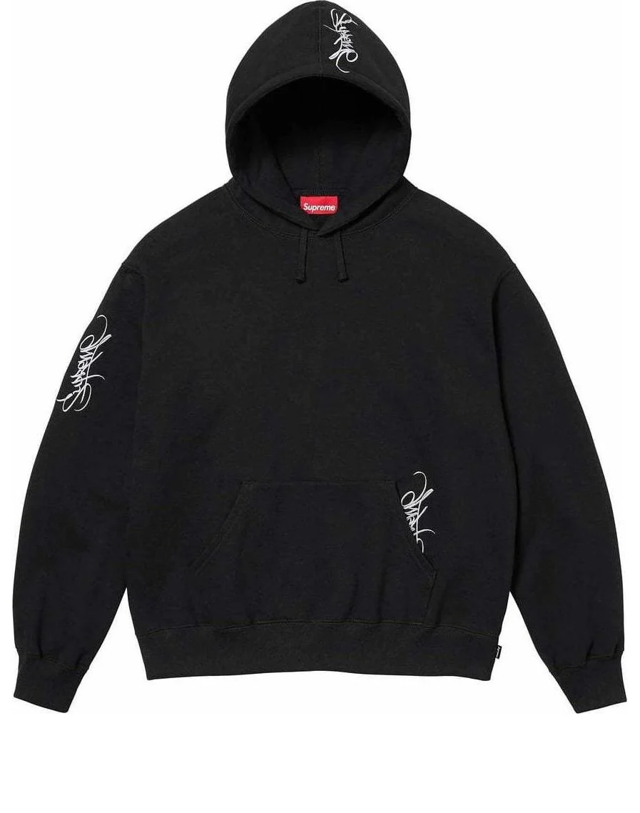 Supreme Tag Hooded Sweatshirt 'Black White' SUP-SS24-060