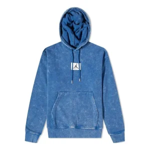 Air Jordan Washed Fleece Hoodie 'Blue' DR3087-493
