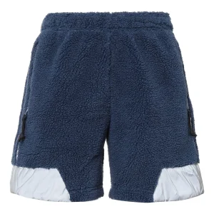 adidas originals x Blondey Crossover SS22 Stripe lamb wool Sports Splicing Shorts Blue GS9266