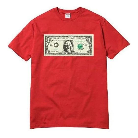 Supreme Dollar Tee 'Red White' SUP-FW17-545