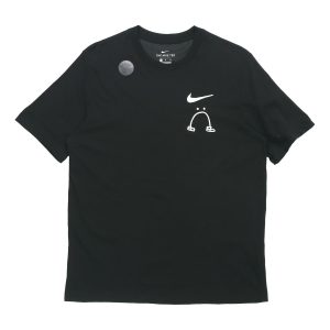 Men's Nike Smiling Face Casual Short Sleeve Black T-Shirt AO0624-010