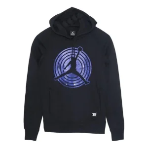 Air Jordan 11 Fleece Hoodie 'Black Purple' 823715-010