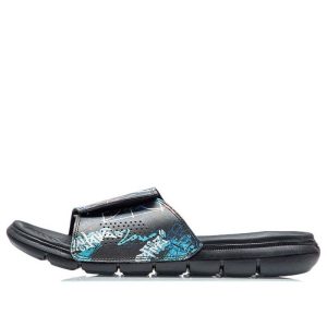 Li-Ning Badfive Basketball Slides 'Black Blue' ABTR007-4