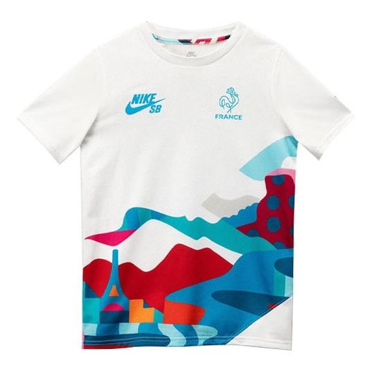 Nike SB x Parra France Federation Kit Crew Jersey 'White Multi' CT6146-100