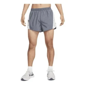 Nike Elastic Waistband Sports Colorblock Running Shorts Gray DM4802-475