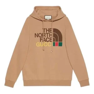 (WMNS) Gucci x The North Face Cotton Hoodie 'Brown' 615061-XJDBY-2597