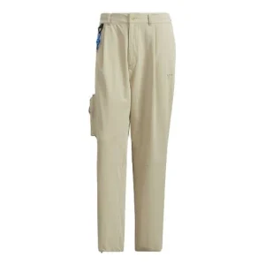 Men's adidas originals CNY Limited Side Big Pocket Casual Sports Pants/Trousers/Joggers Prairie Brown HC0572