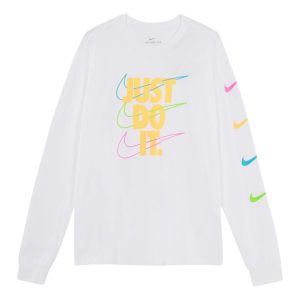 Nike MENS Brandmarks Jdi Casual SportsLong Sleeve White DB6189-100