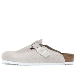 Birkenstock x Stssy Boston Suede Embossed 'Bone' 1019742