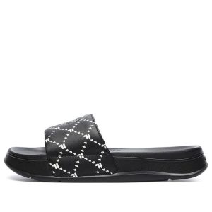 (WMNS) FILA Fusion COMO Sliders 'Black White' T12W227510BBS