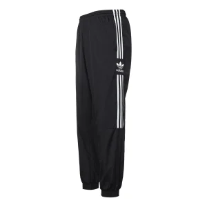 adidas originals Lock Up Track Pants Classic Stripe Sports Long Pants Black FM9886