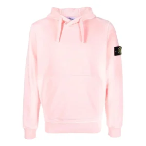STONE ISLAND Garment Dyed Popover Hoodie 'Pink' 101564151-V0080